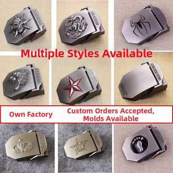 Катарама за колан от платно, гладка цинкова сплав, правоъгълна форма, закопчаване с щракване, дизайн с букви