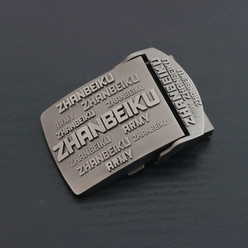 Катарама за колан от платно, гладка цинкова сплав, правоъгълна форма, закопчаване с щракване, дизайн с букви