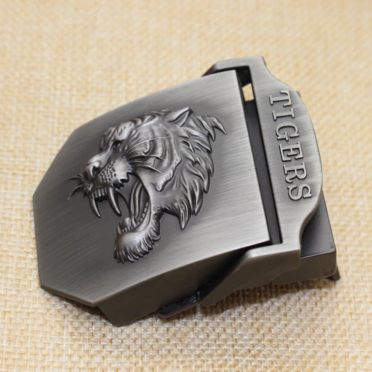 Катарама за колан от платно, гладка цинкова сплав, правоъгълна форма, закопчаване с щракване, дизайн с букви