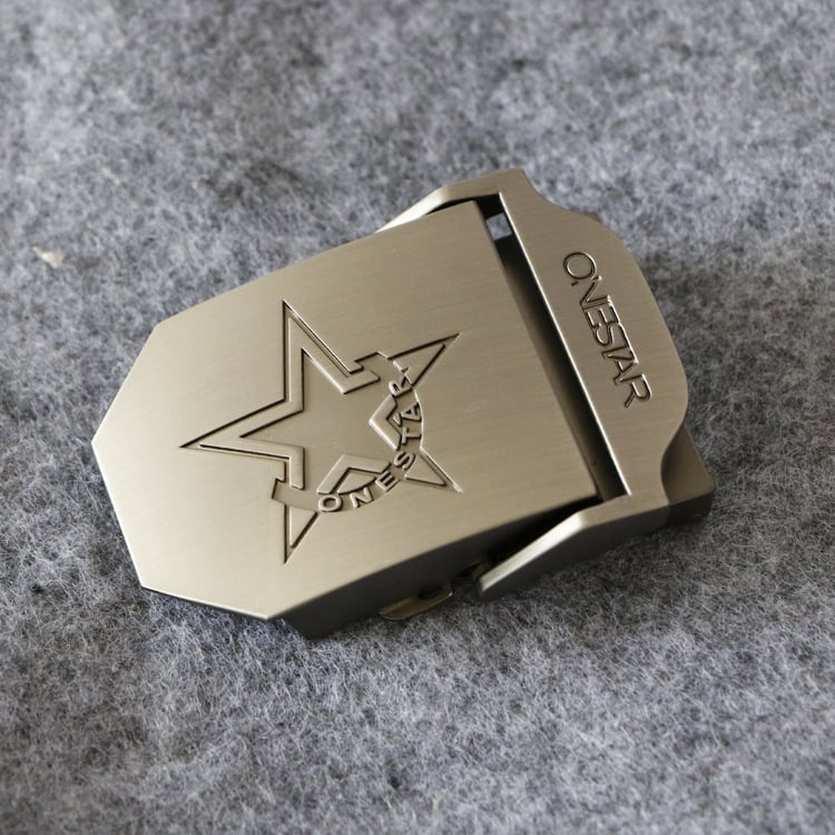 Катарама за колан от платно, гладка цинкова сплав, правоъгълна форма, закопчаване с щракване, дизайн с букви