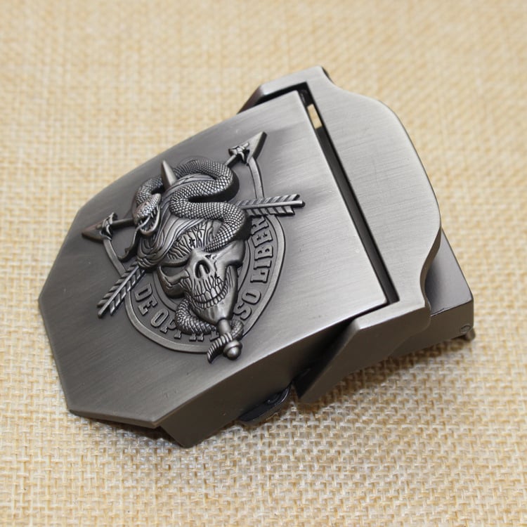 Катарама за колан от платно, гладка цинкова сплав, правоъгълна форма, закопчаване с щракване, дизайн с букви