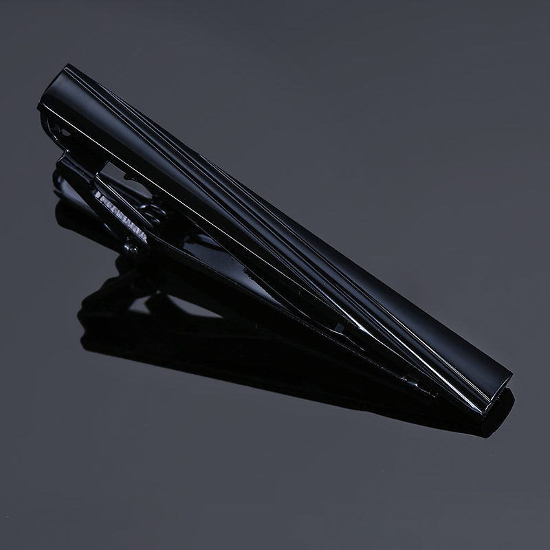 Réz nyakkendőkapocs 24K aranyozással, szaxofon mintázat, sík fejű, uniszex