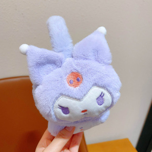 Laste plüüs kõrvakaitsed – talvine soojus, kokkupandav, karikatuurimuster