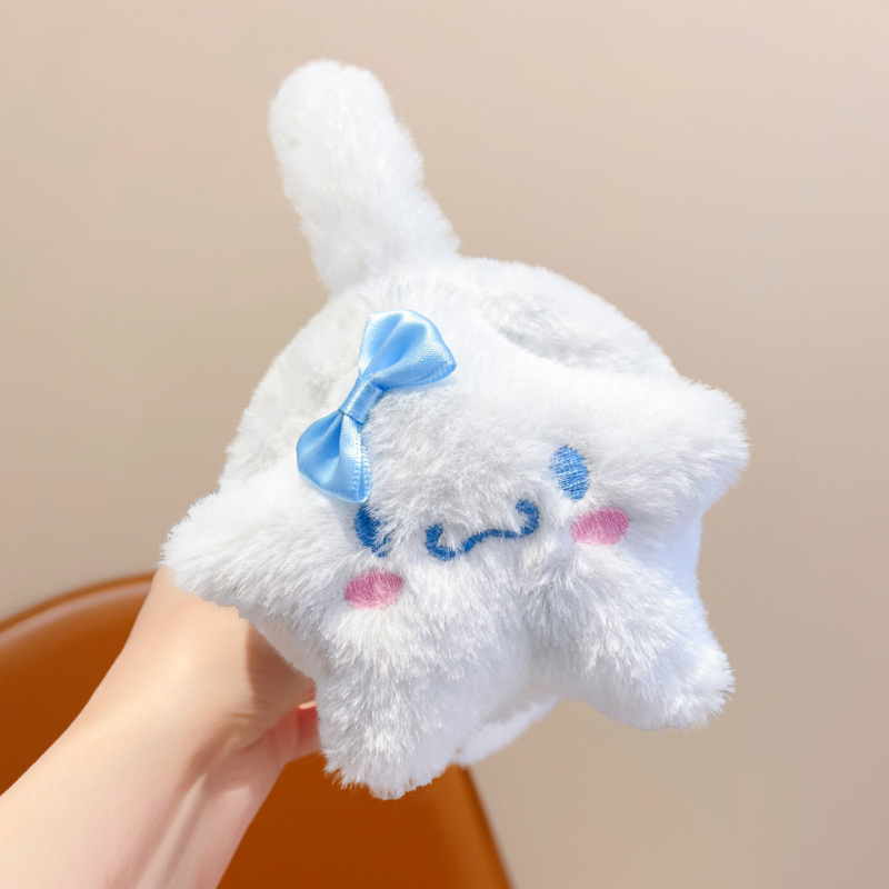 Laste plüüs kõrvakaitsed – talvine soojus, kokkupandav, karikatuurimuster