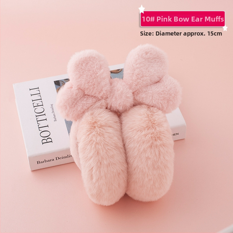 Laste plüüs kõrvakaitsed – talvine soojus, kokkupandav, karikatuurimuster