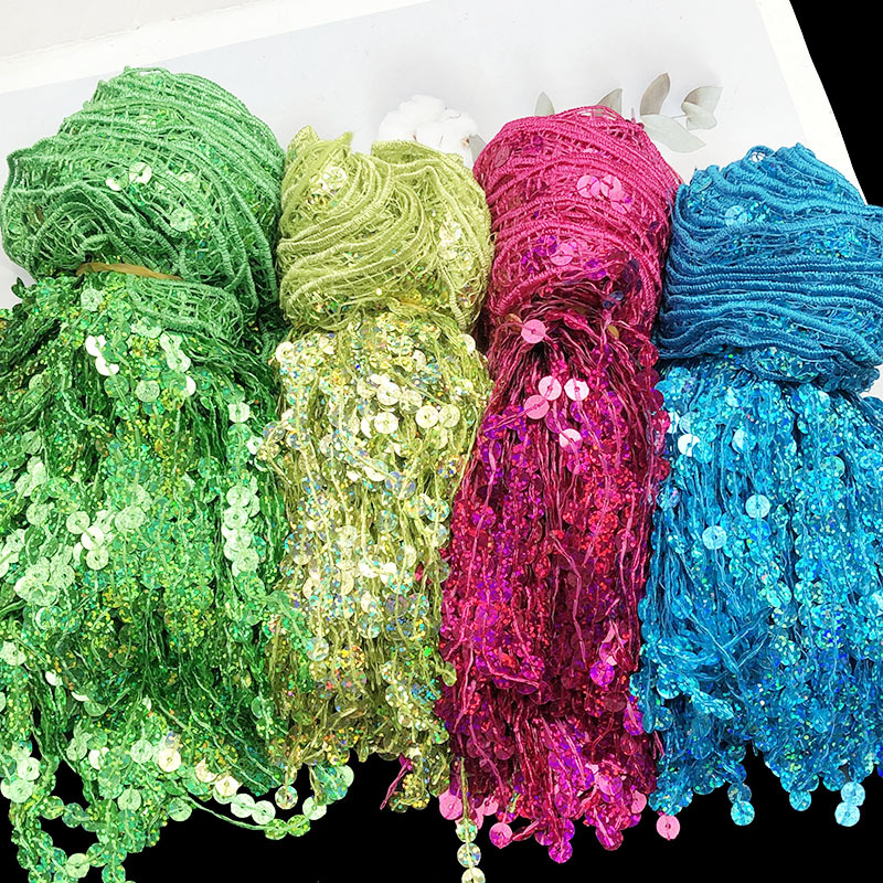 Ζώνη μέσης χορού με δαντέλα και φούντες με στρας, μήκος 15 εκ (Υλικό: Ρέιόν; Εφαρμογή: Αξεσουάρ)