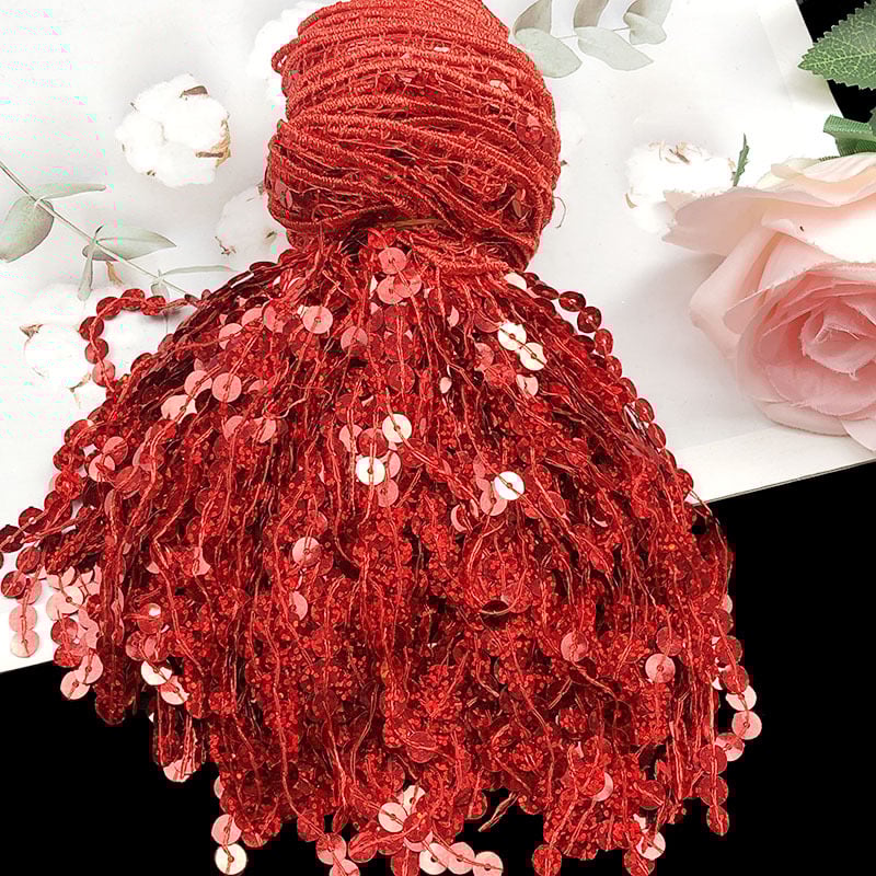 Ζώνη μέσης χορού με δαντέλα και φούντες με στρας, μήκος 15 εκ (Υλικό: Ρέιόν; Εφαρμογή: Αξεσουάρ)