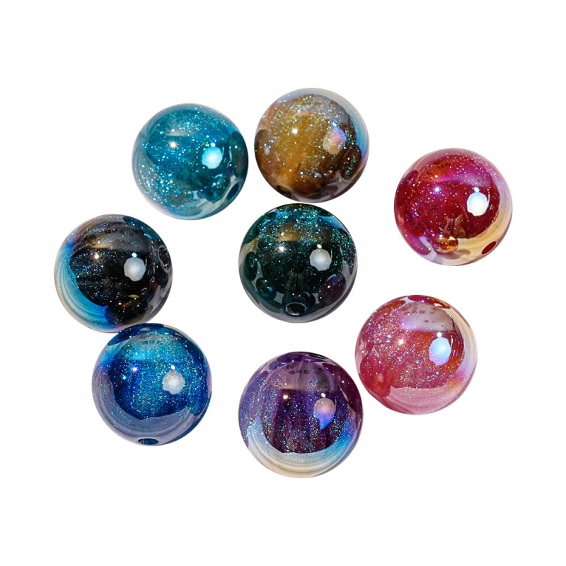 Mermaid 16 mm okrugle perle za DIY nakit – perle s rupom, 20–50 komada, 6 mm perle za narukvicu