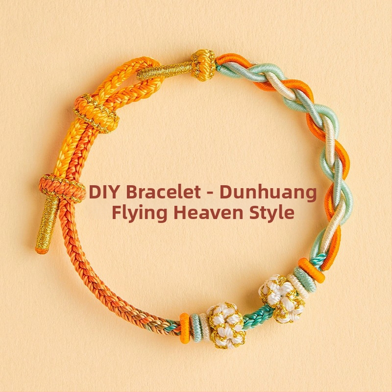 DIY pletāma rokassprādze no auklas - roku adīta, etniska unisex stilā