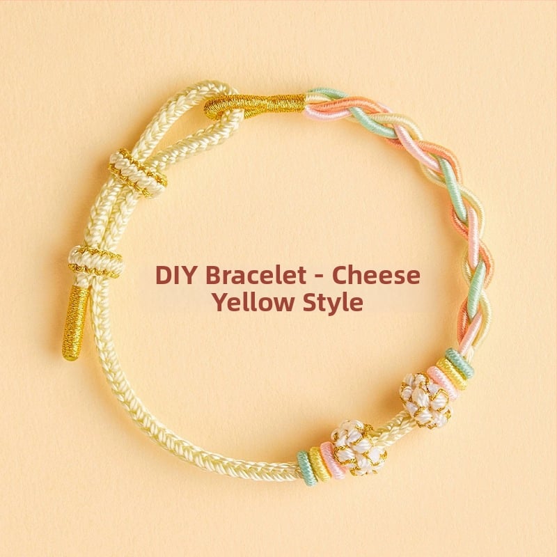 DIY pletāma rokassprādze no auklas - roku adīta, etniska unisex stilā