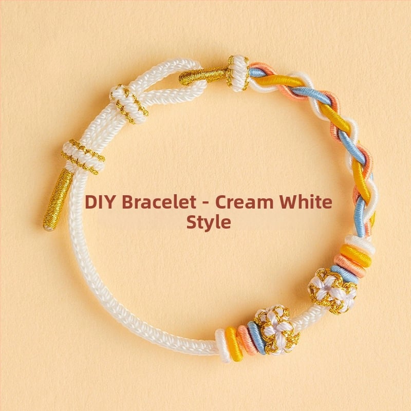 DIY pletāma rokassprādze no auklas - roku adīta, etniska unisex stilā