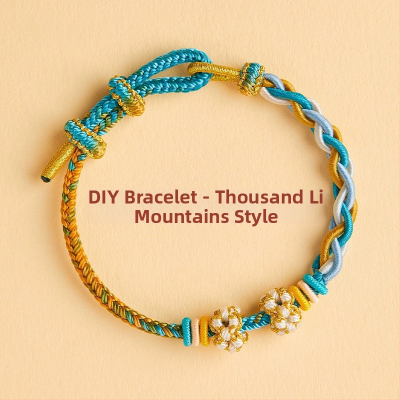 DIY pletāma rokassprādze no auklas - roku adīta, etniska unisex stilā