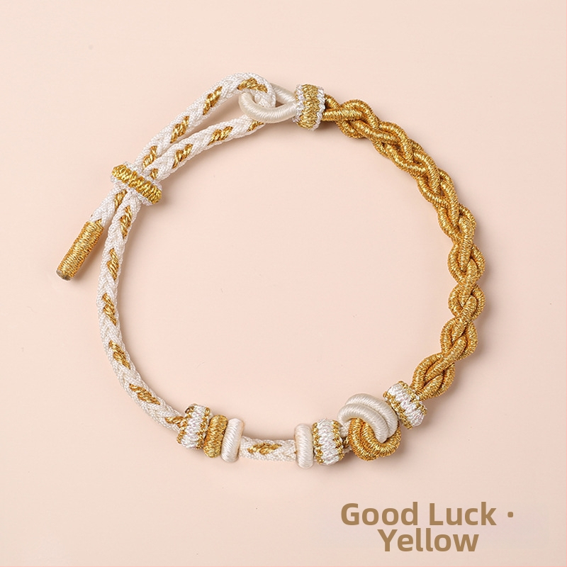 DIY pletāma rokassprādze no auklas - roku adīta, etniska unisex stilā