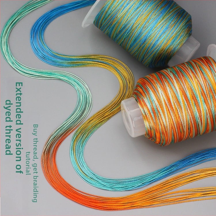 Nailono gradientinė virvė DIY – drakono skiautė raštas, 12/18/15 siūlai