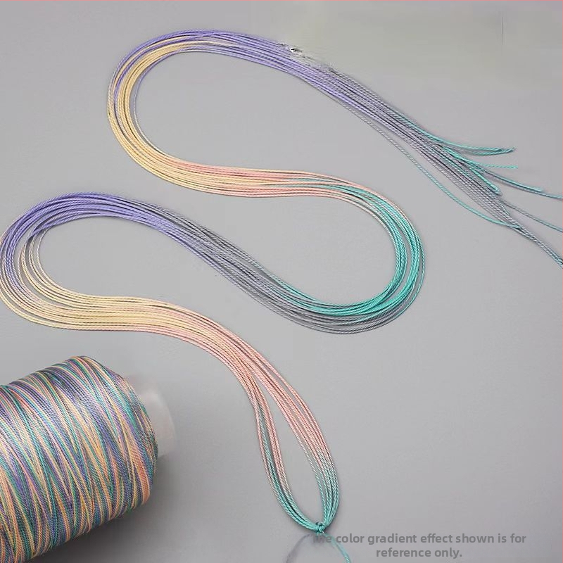 Nailono gradientinė virvė DIY – drakono skiautė raštas, 12/18/15 siūlai