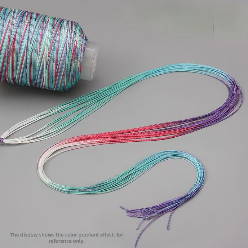 Nailono gradientinė virvė DIY – drakono skiautė raštas, 12/18/15 siūlai