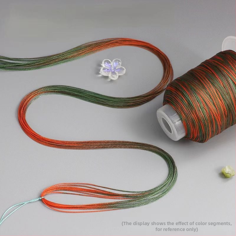 Nailono gradientinė virvė DIY – drakono skiautė raštas, 12/18/15 siūlai