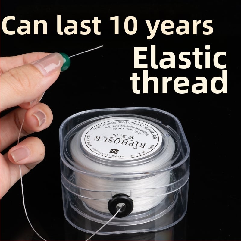 Aifsa elastinis apyrankės siūlas — plokščia šilkinė virvė karoliukų vėrimui, DIY medžiaga, atspari dėvėjimui, pritaikoma (2025)