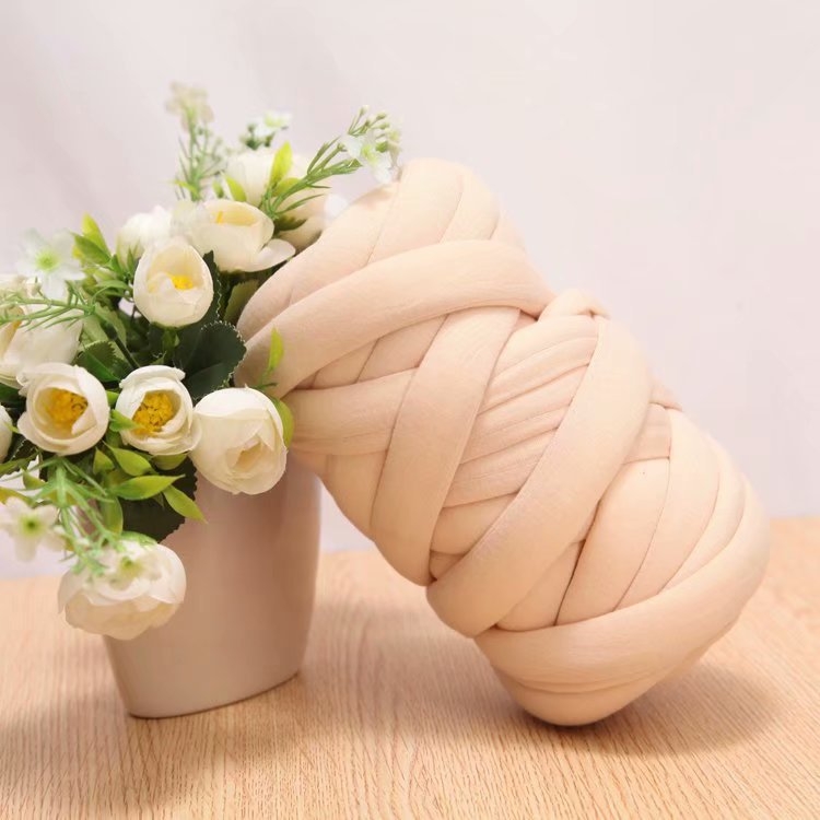 Kézzel kötött pamut takaró kisállatoknak, töltött középponttal, 7S fonalat, egy szál, durva kötés, fonal Forma: Tuan Line, Yinuo márka