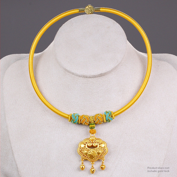 Bērnu kaklarota ar ilgas dzīves amuletu, aukla, U forma, O ķēde, 31–40 cm