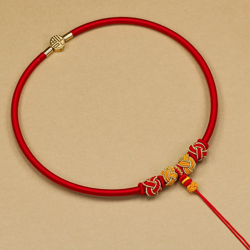 Bērnu kaklarota ar ilgas dzīves amuletu, aukla, U forma, O ķēde, 31–40 cm