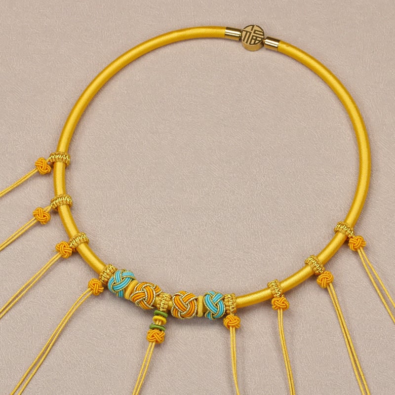 Bērnu kaklarota ar ilgas dzīves amuletu, aukla, U forma, O ķēde, 31–40 cm