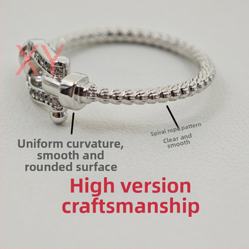 Unisex žiedas su kanopos formos deimantais, 925 sidabras, 18K auksavimo danga, preciziška gamyba