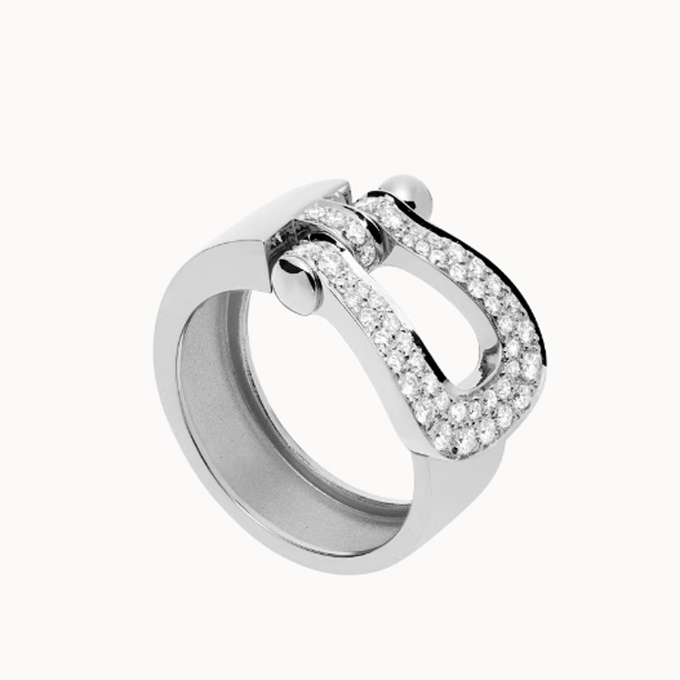 Unisex žiedas su kanopos formos deimantais, 925 sidabras, 18K auksavimo danga, preciziška gamyba