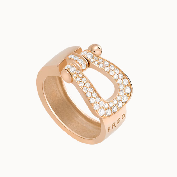 Unisex žiedas su kanopos formos deimantais, 925 sidabras, 18K auksavimo danga, preciziška gamyba