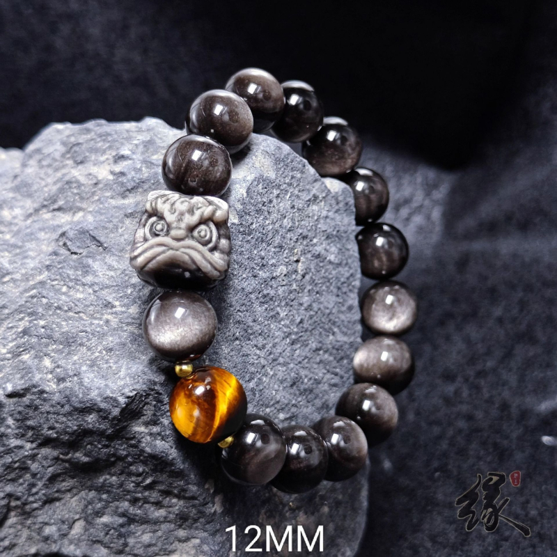 Obsidián karkötő, uniszex, etnikus stílus, geometriai forma, őszi 2024 megjelenés