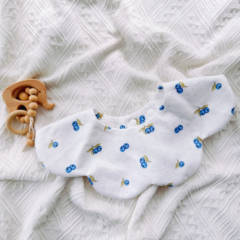 Korejskog stila pamučni bebinski bib, dvostrano vodootporan, unisex, za dojenčad i malu djecu 0-3 godine