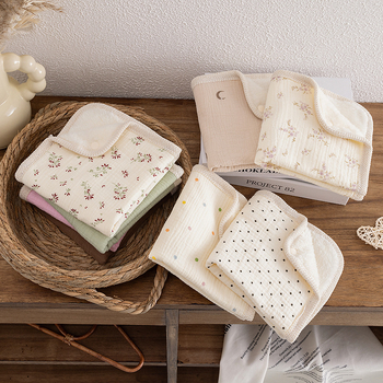 Baby kvadratni ručnik od pamukaste gaze; višestruka namjena za lice, hranjenje i pljuvačku; unisex; pogodan od rođenja do 6 godina
