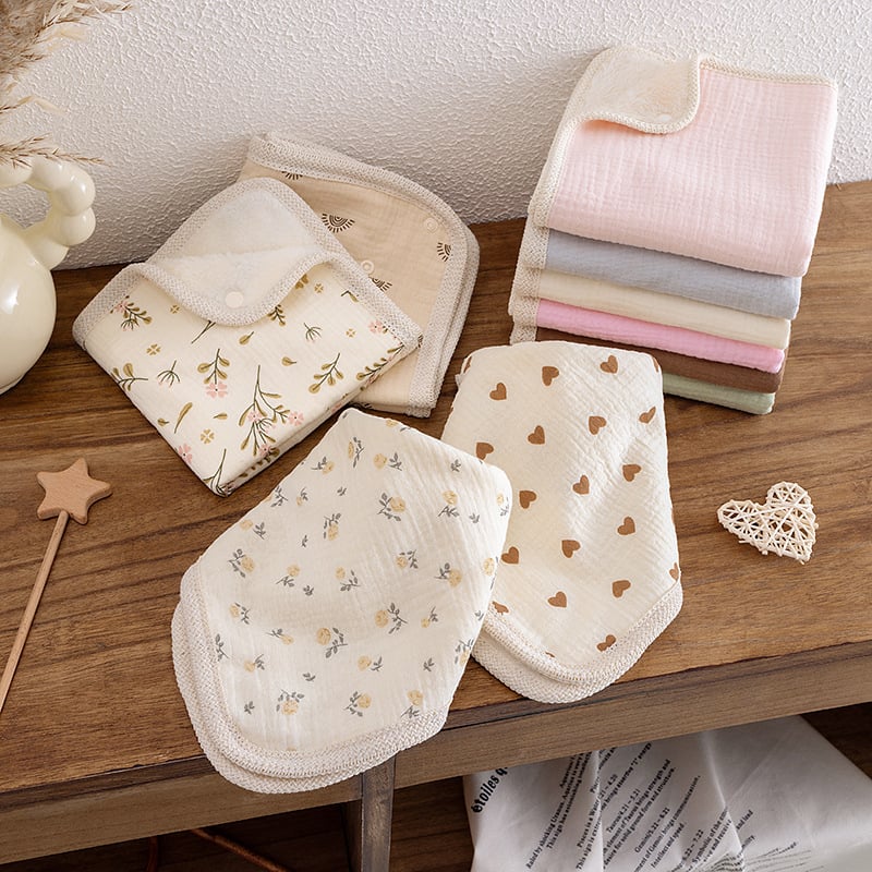 Baby kvadratni ručnik od pamukaste gaze; višestruka namjena za lice, hranjenje i pljuvačku; unisex; pogodan od rođenja do 6 godina