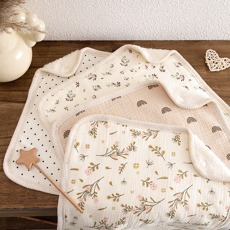 Baby kvadratni ručnik od pamukaste gaze; višestruka namjena za lice, hranjenje i pljuvačku; unisex; pogodan od rođenja do 6 godina