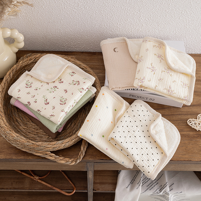 Baby kvadratni ručnik od pamukaste gaze; višestruka namjena za lice, hranjenje i pljuvačku; unisex; pogodan od rođenja do 6 godina