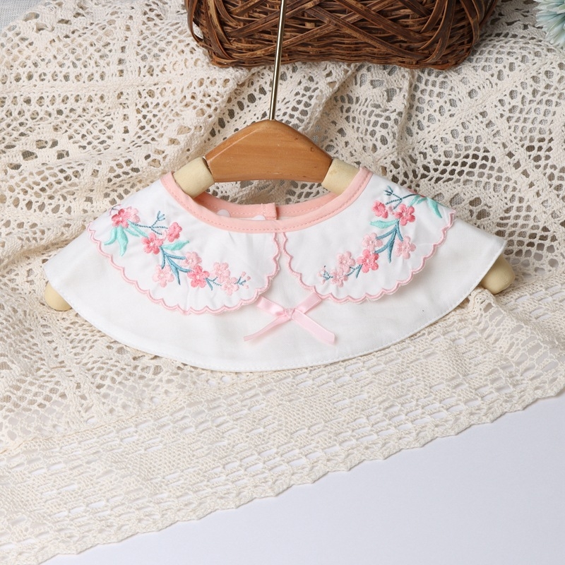 Pamut baba etető kendő hímzéssel, vízálló és foltálló, 0–3 éveseknek