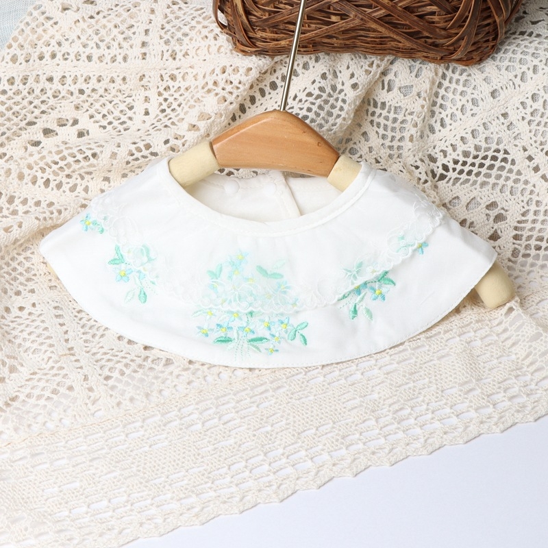 Pamut baba etető kendő hímzéssel, vízálló és foltálló, 0–3 éveseknek