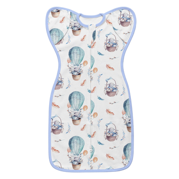 Little Tots újszülött pamut alvózsák, tiszta pamut 95%+, 0-1 év számára, nyár és tavasz, állatmintával, biztonsági osztály A