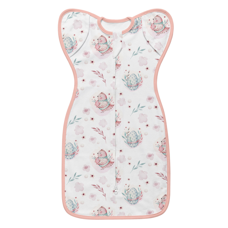 Little Tots újszülött pamut alvózsák, tiszta pamut 95%+, 0-1 év számára, nyár és tavasz, állatmintával, biztonsági osztály A