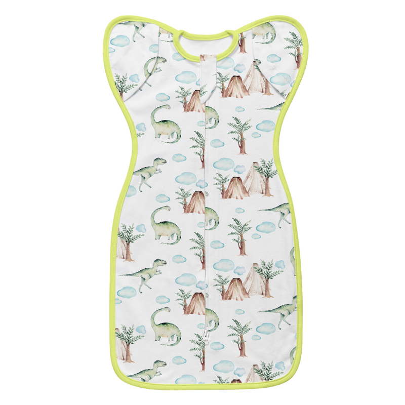 Little Tots újszülött pamut alvózsák, tiszta pamut 95%+, 0-1 év számára, nyár és tavasz, állatmintával, biztonsági osztály A