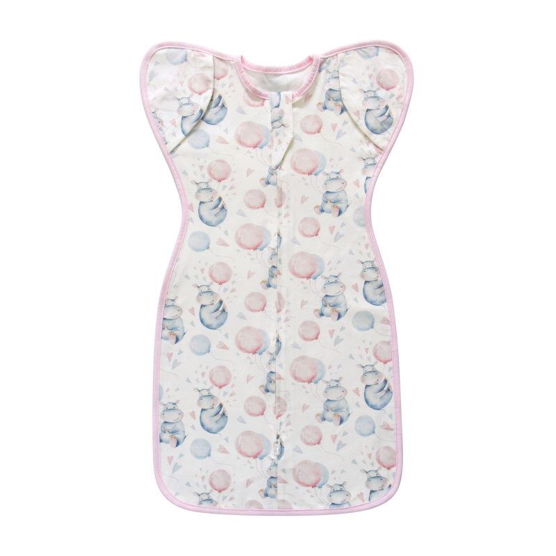 Little Tots újszülött pamut alvózsák, tiszta pamut 95%+, 0-1 év számára, nyár és tavasz, állatmintával, biztonsági osztály A