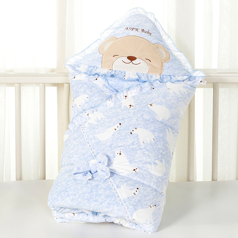 Anspeek pătură pentru îmbrățișare pentru bebeluși din velur, cu umplutură Space Cotton — pentru nou-născuți (0–12 luni) — modele: animale, dungi, carouri, uni, desene animate — primăvara 2025