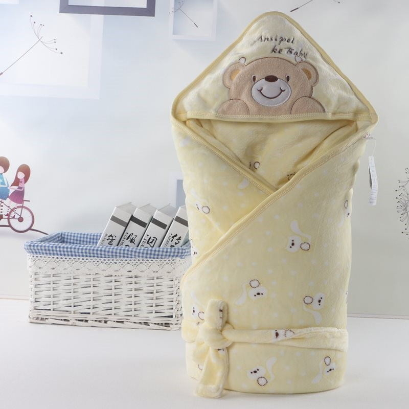 Anspeek pătură pentru îmbrățișare pentru bebeluși din velur, cu umplutură Space Cotton — pentru nou-născuți (0–12 luni) — modele: animale, dungi, carouri, uni, desene animate — primăvara 2025