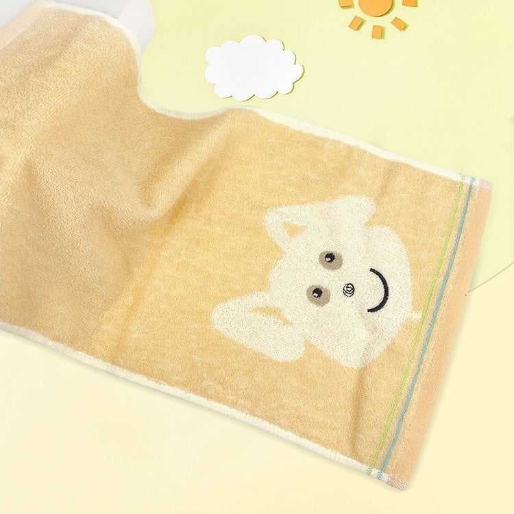 100% pamut baba arc törölköző, hímzett, cartoon mintával, súly 50–80 g, 32s fonal