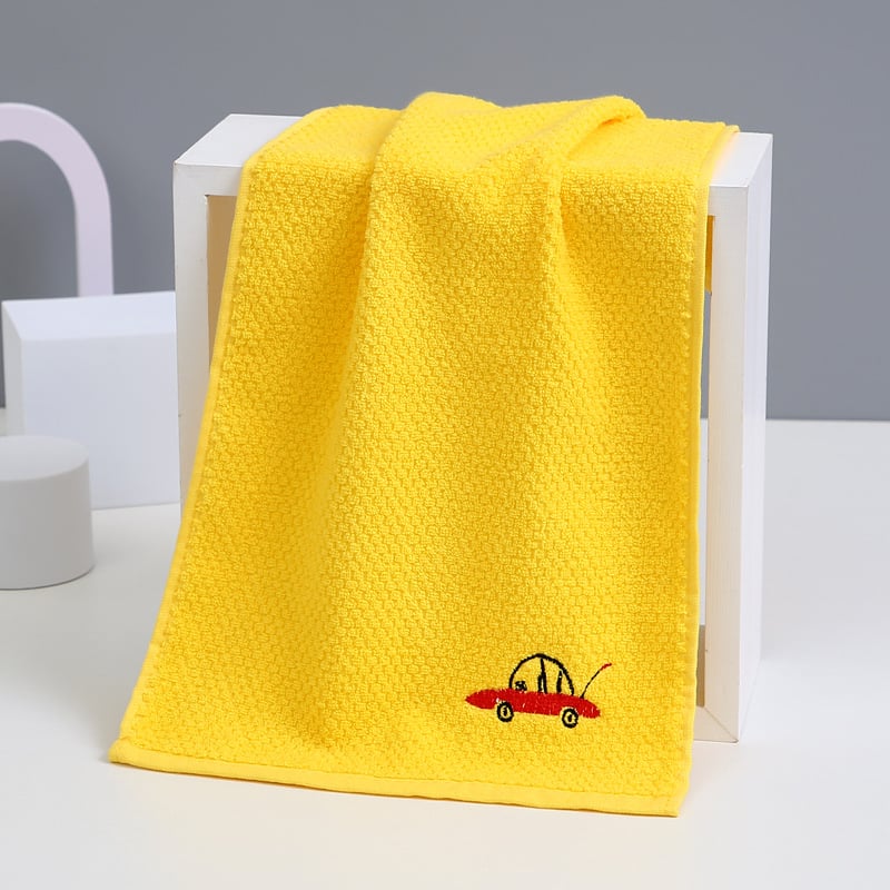 100% pamut baba arc törölköző, hímzett, cartoon mintával, súly 50–80 g, 32s fonal