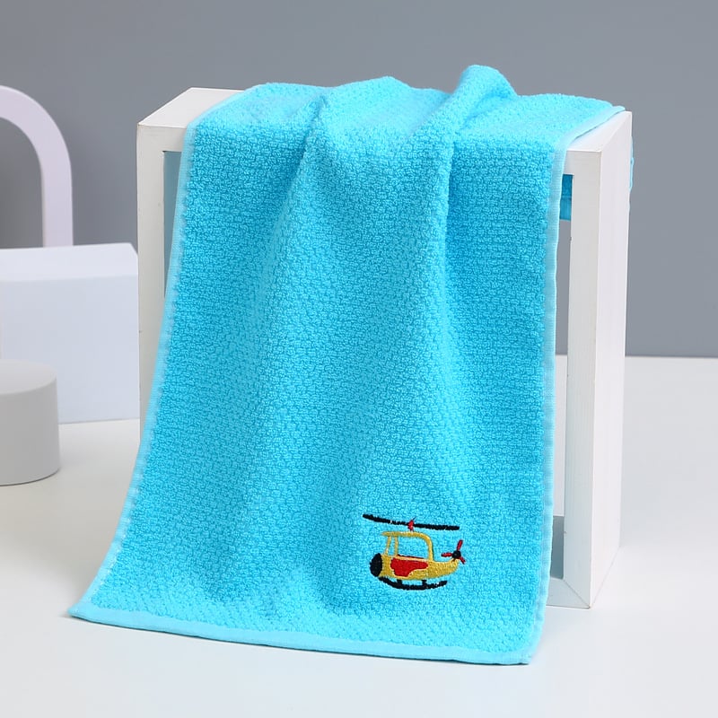 100% pamut baba arc törölköző, hímzett, cartoon mintával, súly 50–80 g, 32s fonal