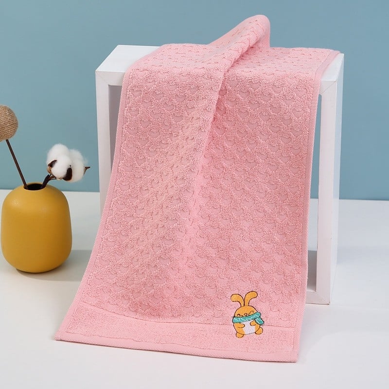 100% pamut baba arc törölköző, hímzett, cartoon mintával, súly 50–80 g, 32s fonal