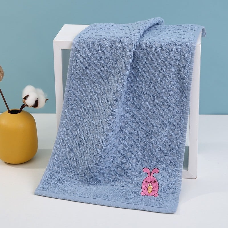 100% pamut baba arc törölköző, hímzett, cartoon mintával, súly 50–80 g, 32s fonal