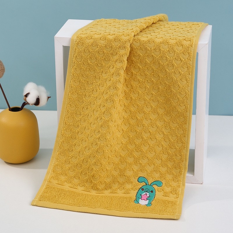 100% pamut baba arc törölköző, hímzett, cartoon mintával, súly 50–80 g, 32s fonal