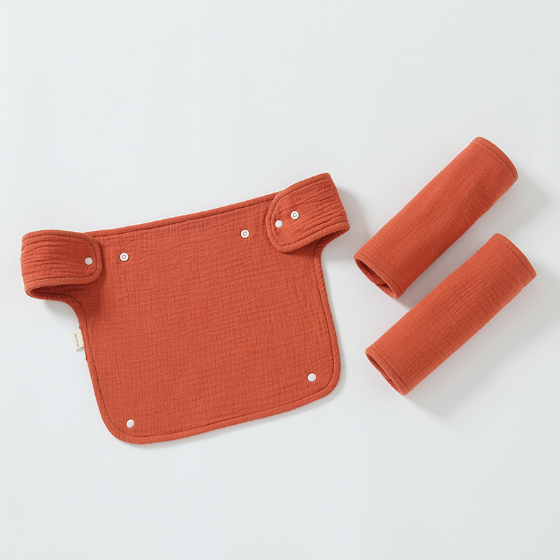 Babasz szalvéta vállpánttal - egész éves használatra, nedvszívó, 100% pamut géz, 0–12 hónapos babáknak, egyszínű vagy mintás